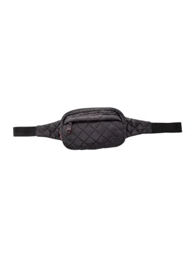 Pre-owned Mz Wallace Nylon Belt Bag In Black