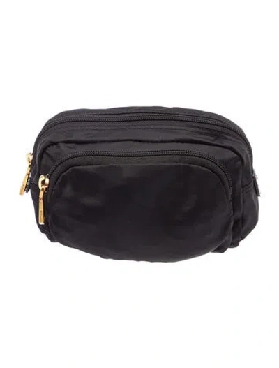 Pre-owned Mz Wallace Nylon Belt Bag In Black
