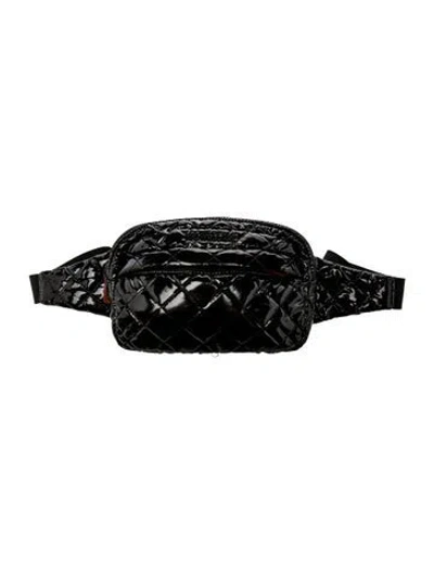 Pre-owned Mz Wallace Nylon Belt Bag In Black
