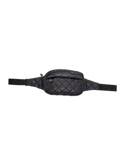 Pre-owned Mz Wallace Nylon Belt Bag In Black