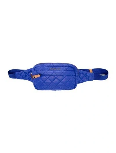 Pre-owned Mz Wallace Nylon Belt Bag In Blue