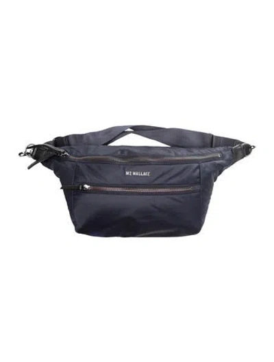 Pre-owned Mz Wallace Nylon Belt Bag In Blue