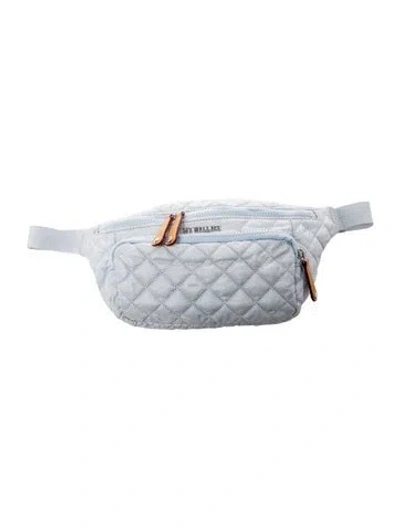 Pre-owned Mz Wallace Nylon Belt Bag In Blue