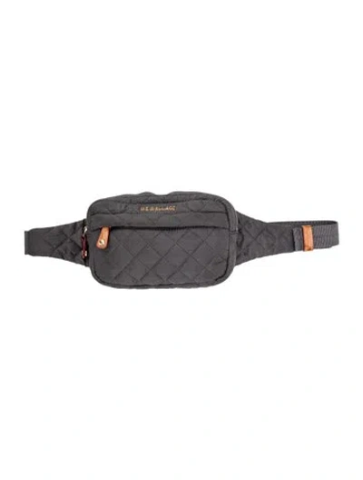 Pre-owned Mz Wallace Nylon Belt Bag In Gray