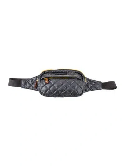 Pre-owned Mz Wallace Nylon Belt Bag In Gray
