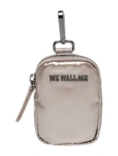 Pre-owned Mz Wallace Nylon Belt Bag In Gray