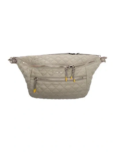 Pre-owned Mz Wallace Nylon Belt Bag In Grey