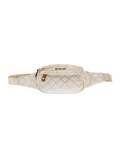 Pre-owned Mz Wallace Nylon Belt Bag In Neutral