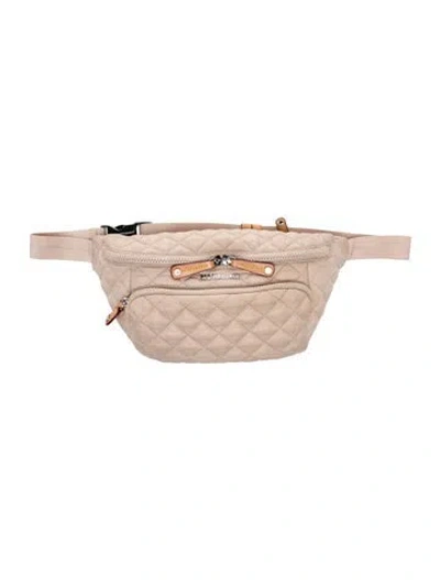 Pre-owned Mz Wallace Nylon Belt Bag In Neutral