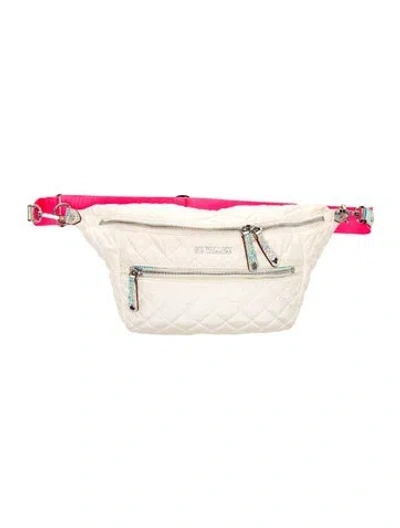 Pre-owned Mz Wallace Nylon Belt Bag In Neutrals