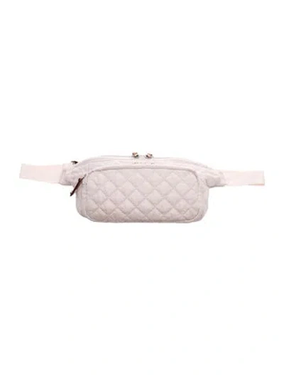 Pre-owned Mz Wallace Nylon Belt Bag In Pink