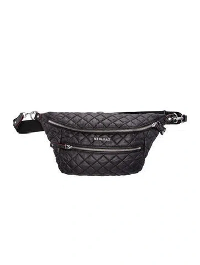 Pre-owned Mz Wallace Nylon Belt Bag W/ Tags In Black