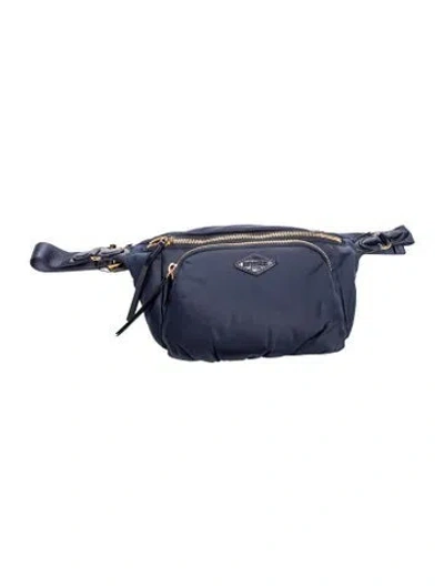 Pre-owned Mz Wallace Nylon Belt Bag W/ Tags In Blue