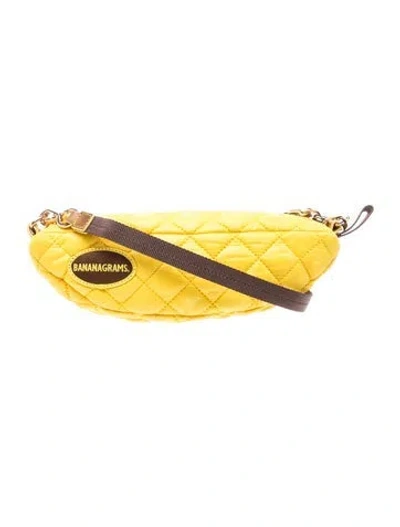 Pre-owned Mz Wallace Nylon Belt Bag W/ Tags In Yellow