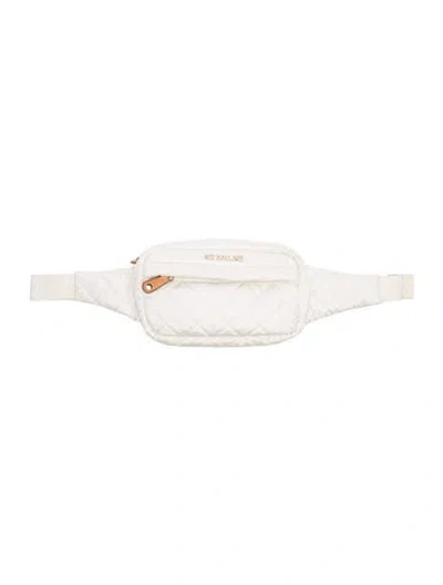 Pre-owned Mz Wallace Nylon Belt Bag In White