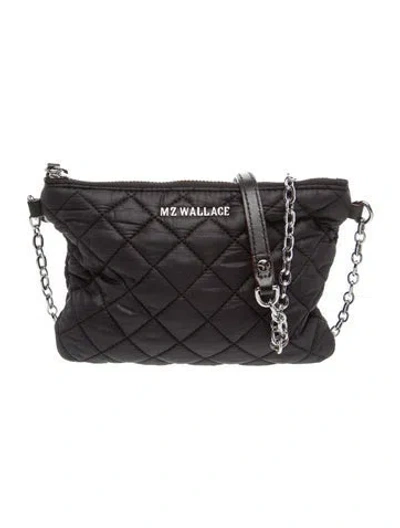Pre-owned Mz Wallace Nylon Bucket Bag In Black