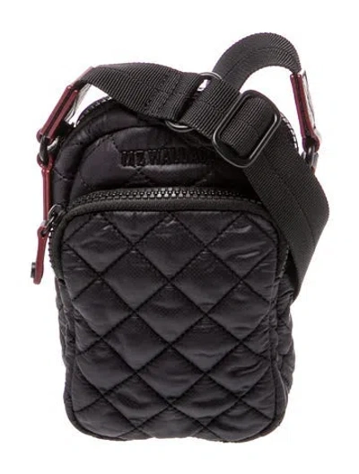 Pre-owned Mz Wallace Nylon Bucket Bag In Black