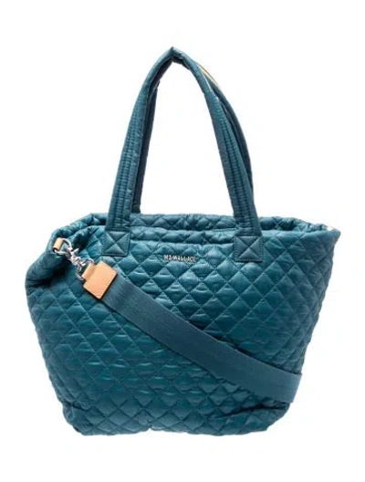 Pre-owned Mz Wallace Nylon Bucket Bag In Blue