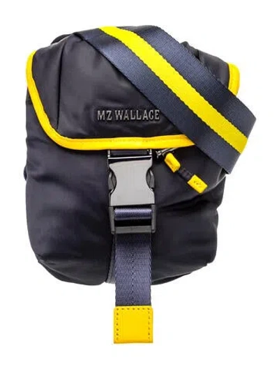 Pre-owned Mz Wallace Nylon Bucket Bag In Blue