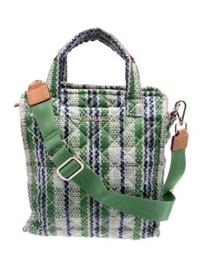 Pre-owned Mz Wallace Nylon Bucket Bag In Green