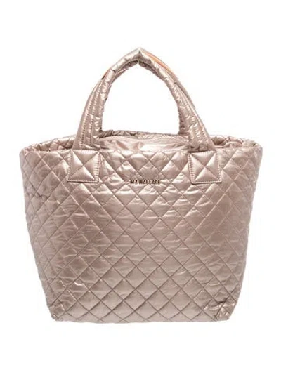 Pre-owned Mz Wallace Nylon Bucket Bag In Silver