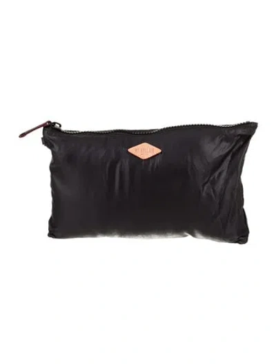 Pre-owned Mz Wallace Nylon Clutch In Black