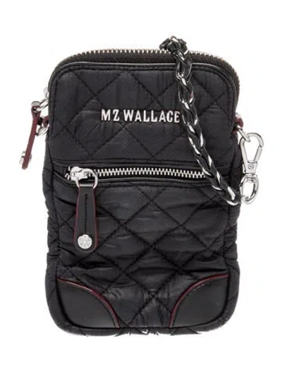 Pre-owned Mz Wallace Nylon Clutch In Black