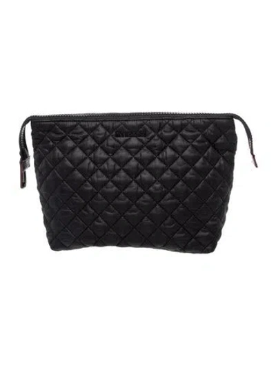 Pre-owned Mz Wallace Nylon Clutch In Black
