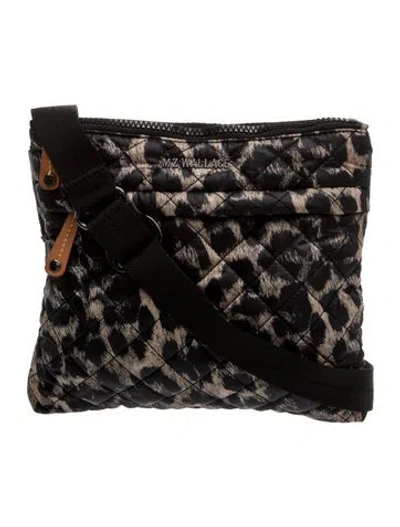 Pre-owned Mz Wallace Nylon Clutch In Black