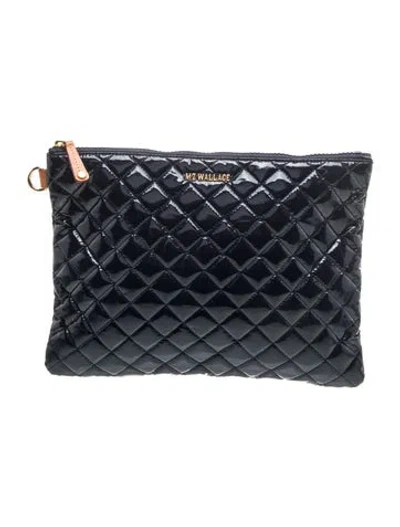 Pre-owned Mz Wallace Nylon Clutch In Blue