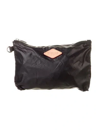 Pre-owned Mz Wallace Nylon Cosmetic Bag In Black