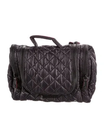 Pre-owned Mz Wallace Nylon Cosmetic Bag In Black