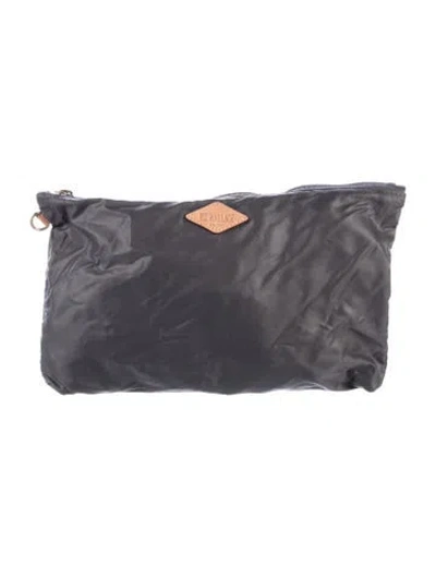 Pre-owned Mz Wallace Nylon Cosmetic Bag In Gray