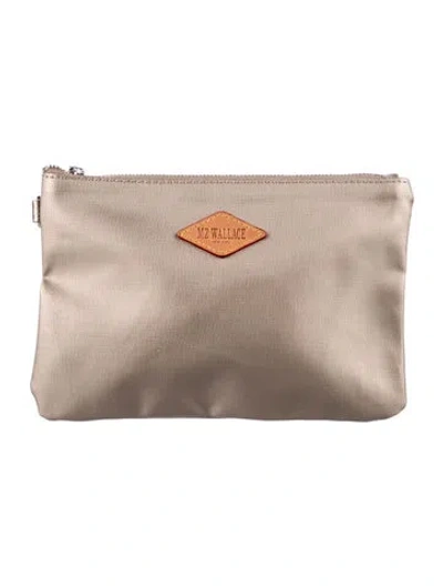 Pre-owned Mz Wallace Nylon Cosmetic Bag  W/tags In Neutral
