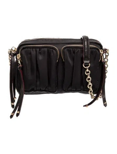 Pre-owned Mz Wallace Nylon Crossbody Bag In Black