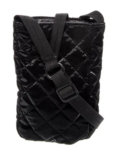 Pre-owned Mz Wallace Nylon Crossbody Bag In Black