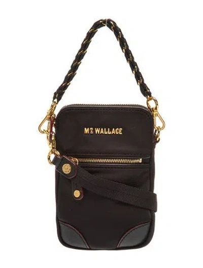 Pre-owned Mz Wallace Nylon Crossbody Bag In Black