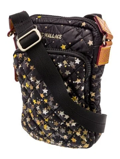 Pre-owned Mz Wallace Nylon Crossbody Bag In Black