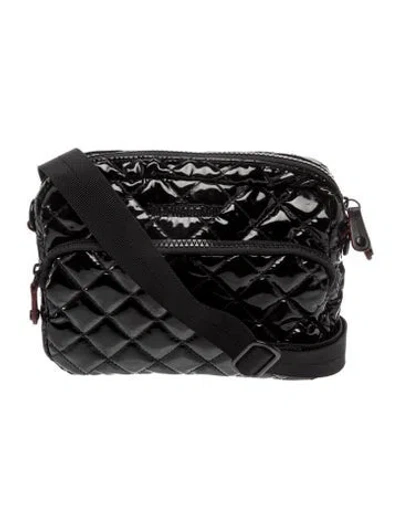 Pre-owned Mz Wallace Nylon Crossbody Bag In Black