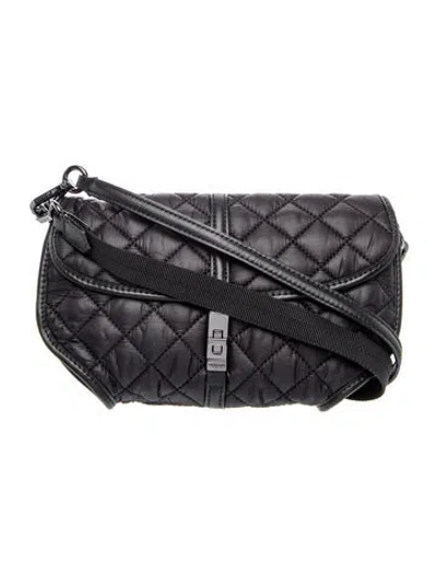 Pre-owned Mz Wallace Nylon Crossbody Bag In Black