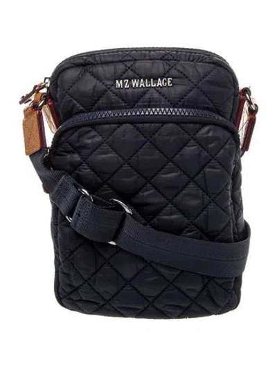 Pre-owned Mz Wallace Nylon Crossbody Bag In Black