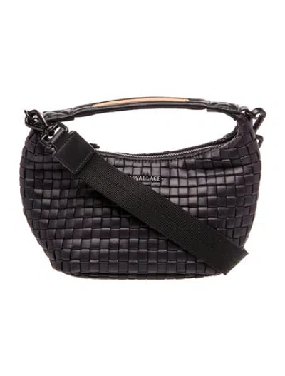 Pre-owned Mz Wallace Nylon Crossbody Bag In Black