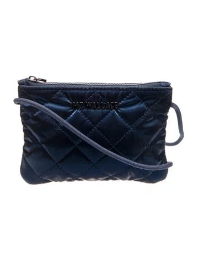 Pre-owned Mz Wallace Nylon Crossbody Bag In Blue