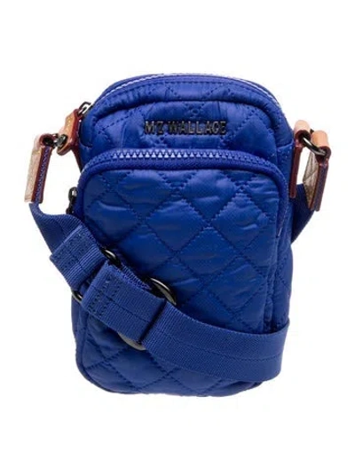Pre-owned Mz Wallace Nylon Crossbody Bag In Blue