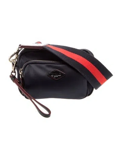 Pre-owned Mz Wallace Nylon Crossbody Bag In Blue