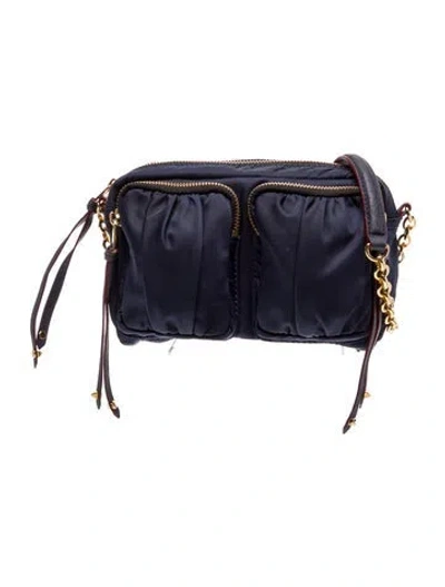 Pre-owned Mz Wallace Nylon Crossbody Bag In Blue