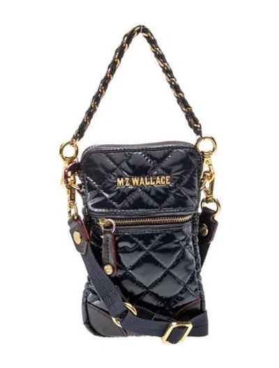 Pre-owned Mz Wallace Nylon Crossbody Bag In Blue