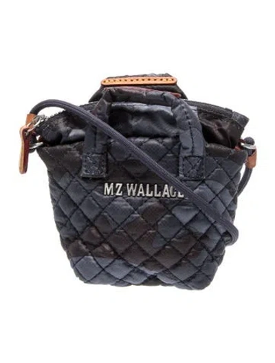 Pre-owned Mz Wallace Nylon Crossbody Bag In Blue