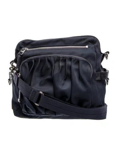 Pre-owned Mz Wallace Nylon Crossbody Bag In Blue