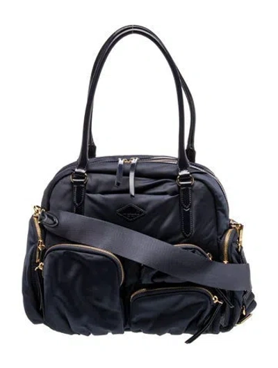 Pre-owned Mz Wallace Nylon Crossbody Bag In Blue